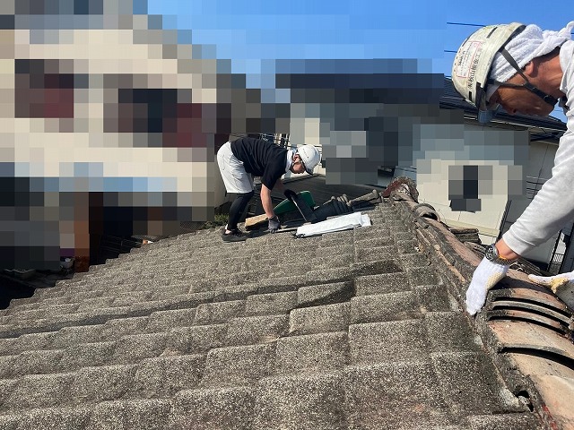 甲府市　屋根葺き替え工事